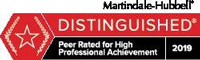 Martindale-Hubbell | Distinguished | 2019 | Peer Rated For High Professional Achievement