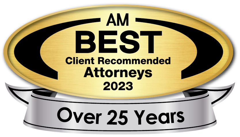 AM | Best | Client Recommended | Attorneys | 2023 | Over 25 Years